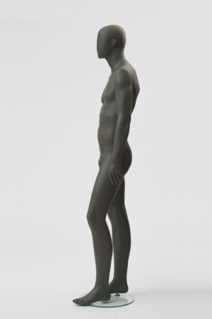manichino stilizzato uomo Moon grigio M1 lato