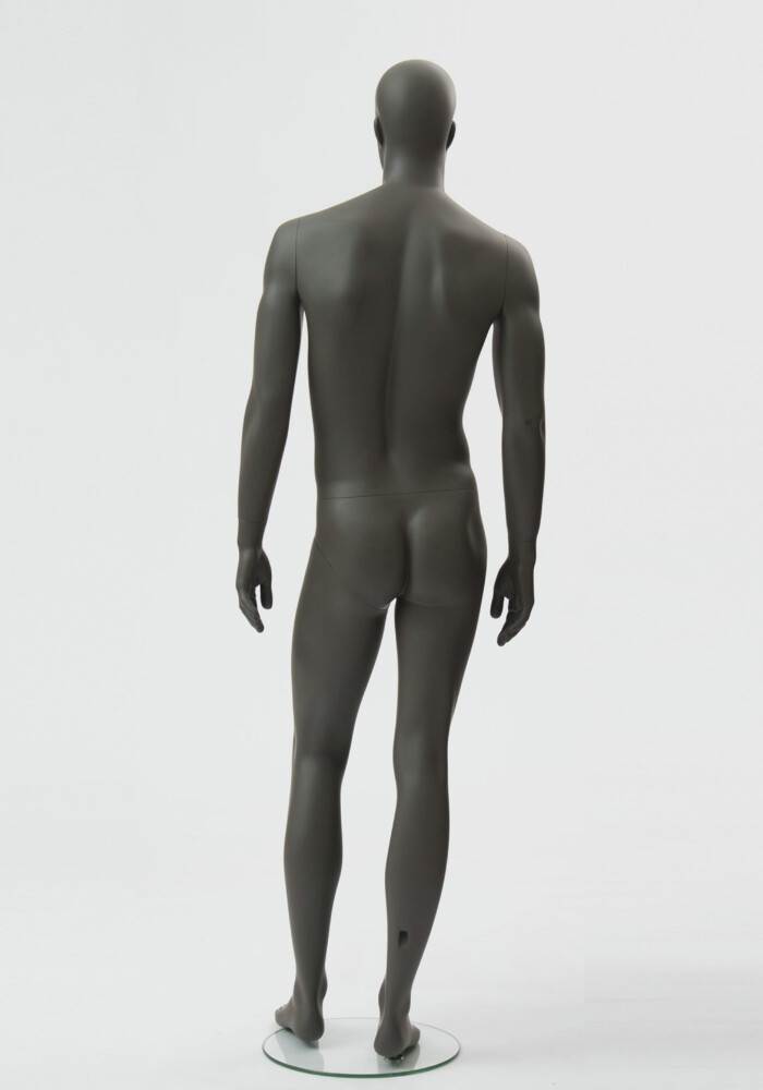 manichino stilizzato uomo Moon grigio M1 retro