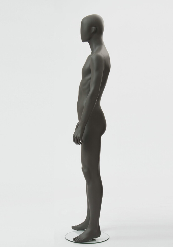 manichino stilizzato uomo Moon grigio M3N lato