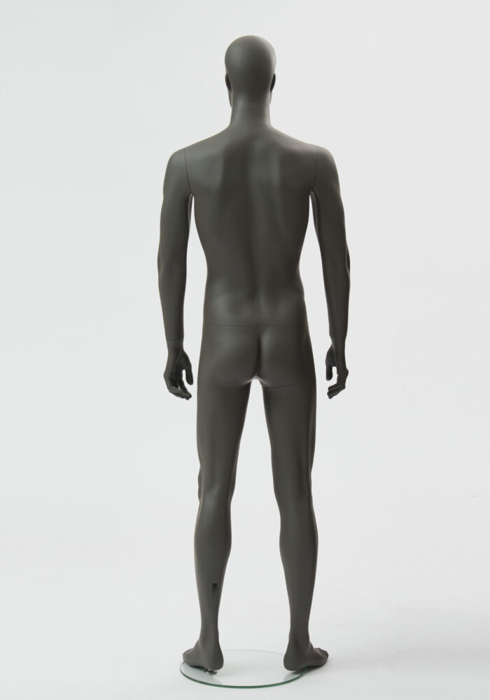 manichino stilizzato uomo Moon grigio M3N retro