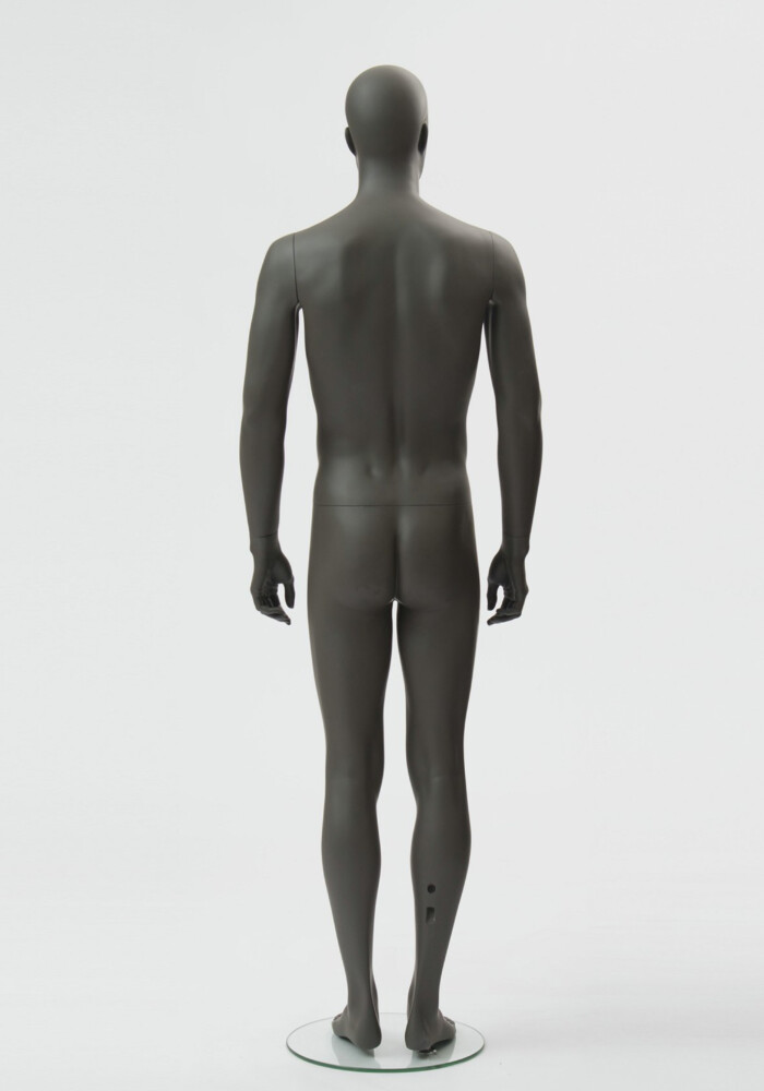manichino stilizzato uomo Moon grigio M5 retro