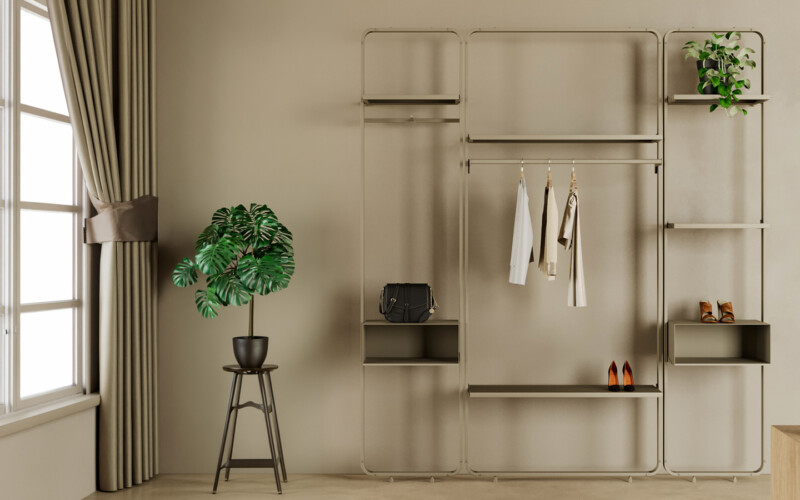 arredo negozio frame appenderia ripiani moderno2