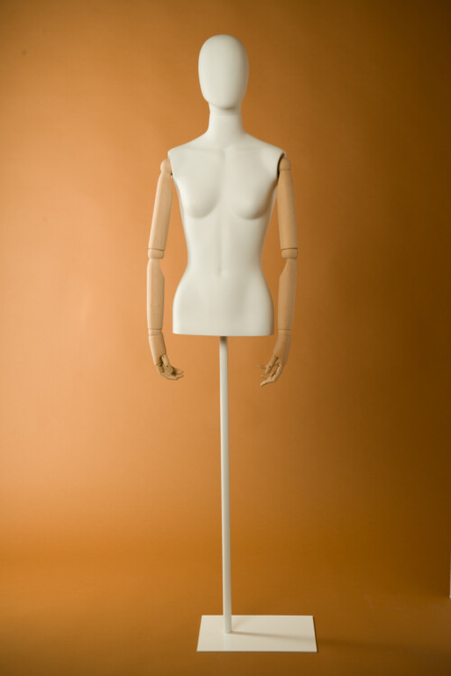 DSC5286 busto vetrina donna uomo braccia legno testa economico usato base bianco