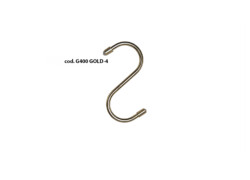 gancio S alluminio oro g400